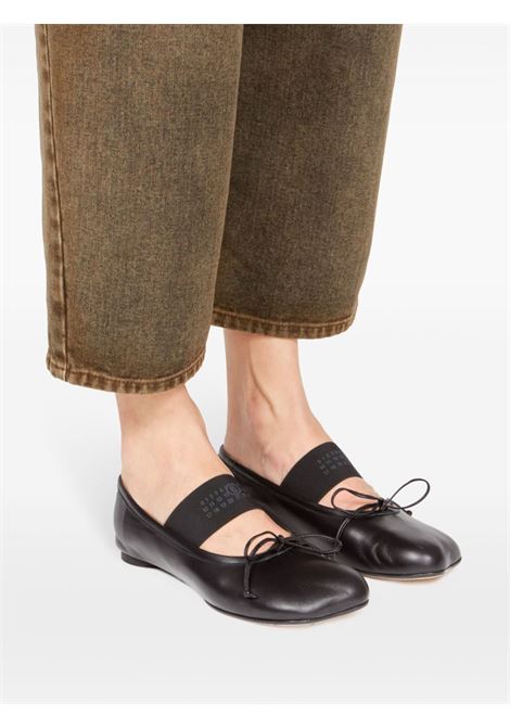 Black Anatomic Numbers-motif leather ballerinas Mm6 maison margiela - women MM6 MAISON MARGIELA | S59WZ0099P3628T8013